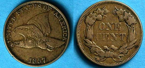Flying Eagle cents, which were struck for 3 short years (1856 to 1858) were 