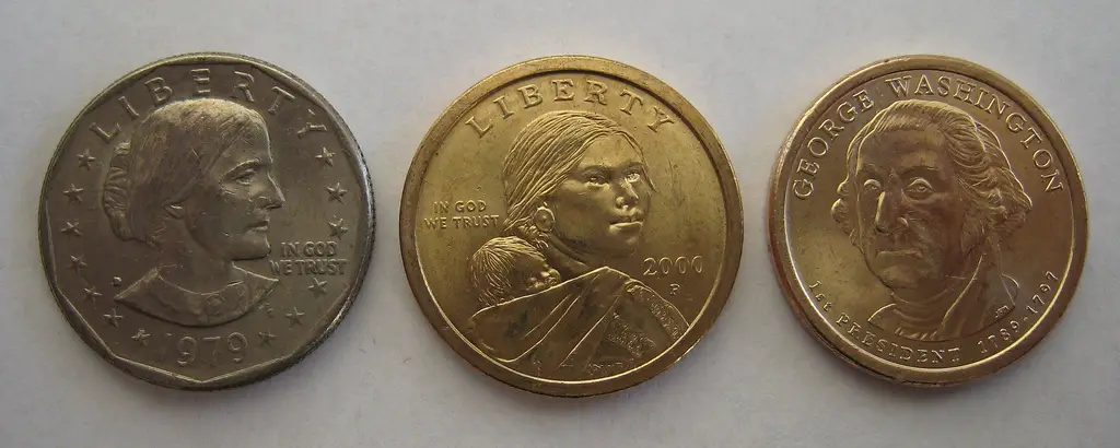dollar coin image. More About Dollar Coins: