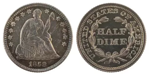 1858-Seated-Liberty-half-dime