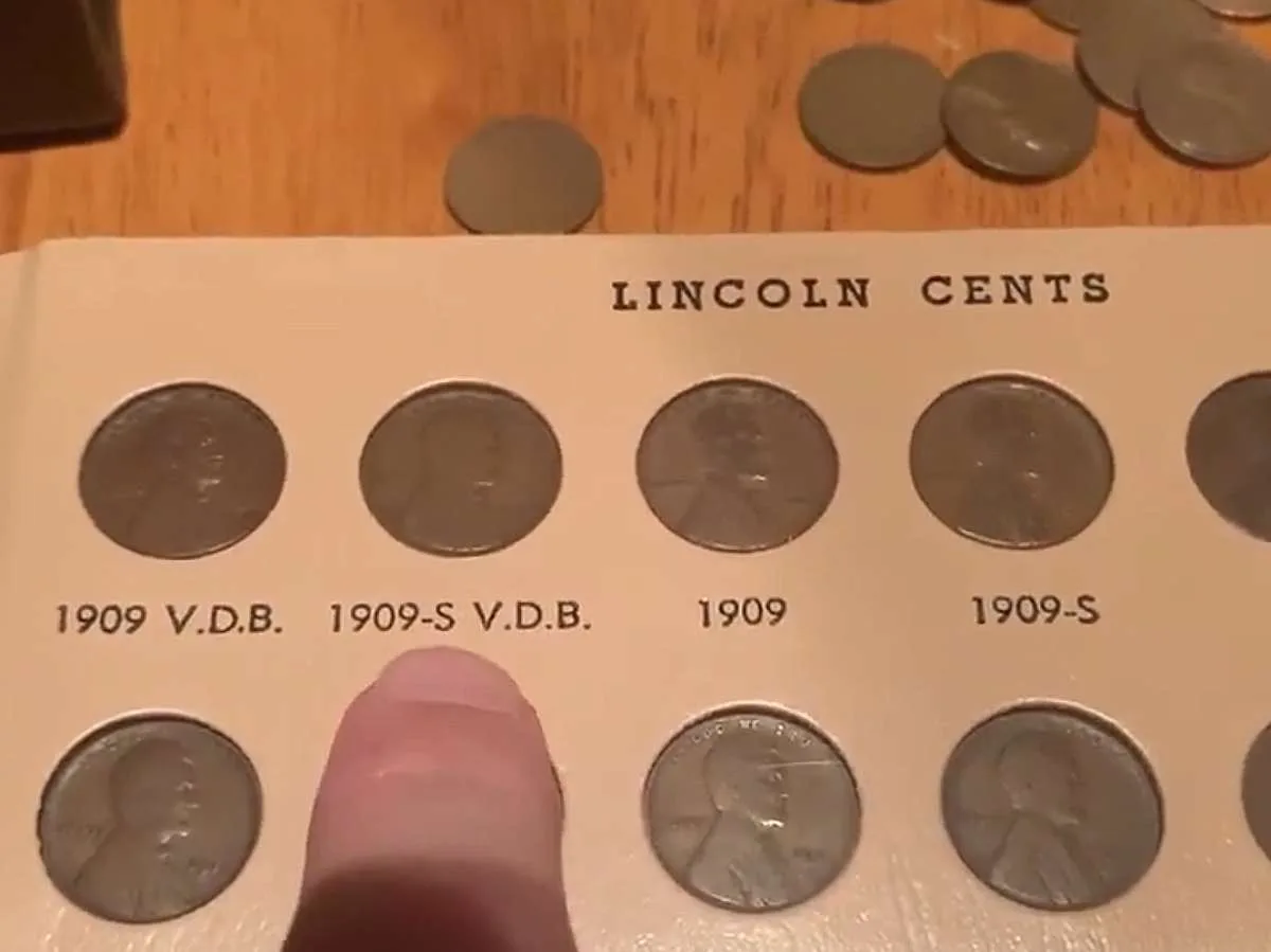 This is the 1909-S VDB penny that I own - seen here in my Lincoln cent album.