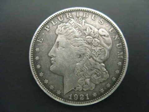 1921 Morgan Dollar coin