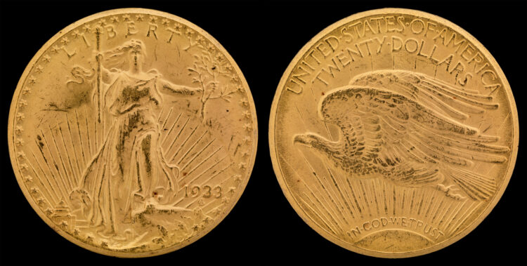 The most valuable coin in the world is a 1933 Saint Gaudens double eagle like this one that resides at the Smithsonian Institute in Washington, D.C. photo is public domain The most valuable coin in the world is a 1933 Saint Gaudens double eagle like this one that resides at the Smithsonian Institute in Washington, D.C.