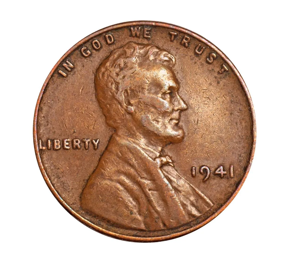 Find out how many 1941 pennies were made. What makes 1941 pennies so unique. Differences between Large mintmark and Small mintmark 1941 pennies. Plus, current values of all types of 1941 pennies.