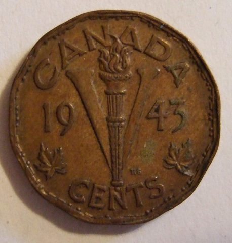 1943 Coins Canada V Nickel