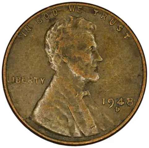 A 1948-D penny