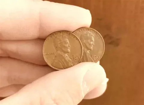 1957 wheat penny