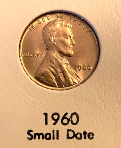 The 1960 small date penny is the scarcest of the various 1960 Lincoln cent date varieties. photo by Joshua at TheFunTimesGuide.com This is a 1960 small date penny
