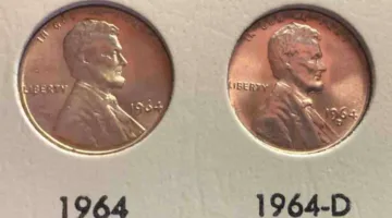 Most 1964 pennies (including the 1964 no mintmark penny and the 1964-D penny) are worth more money due to the copper inside them. The rare 1964 SMS pennies are worth MUCH more! See a complete list of all 1964 penny values here.