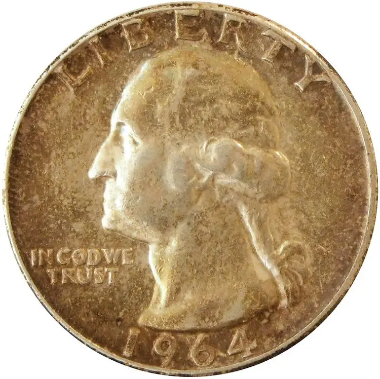 Silver Washington quarters struck from 1932 through 1964 are commonly categorized as constitutional silver. 