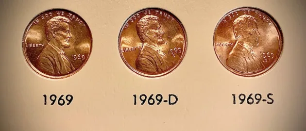 Some 1969 coins are worth big money, including the 1969-S doubled die penny -- a rare 1969 coin with a value of more than $25,000! 