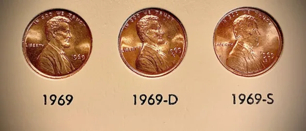 Some 1969 coins are worth big money, including the 1969-S doubled die penny -- a rare 1969 coin with a value of more than $25,000!