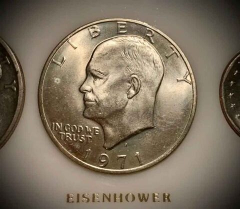 The 1971 Eisenhower dollar is worth more than face value up to nearly $14,000! photo by Joshua at TheFunTimesGuide.com The 1971 Eisenhower dollar is worth more than face value up to nearly $14,000!