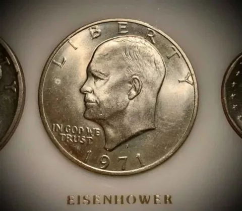 The 1971 Eisenhower dollar is worth more than face value up to nearly ,000!