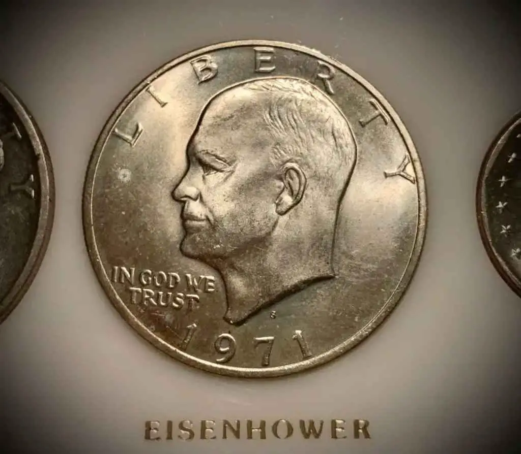 The 1971 Eisenhower dollar is worth more than face value up to nearly $14,000!
