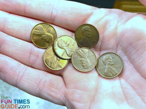 Here's a handful of 1972 doubled die error pennies that I've saved.