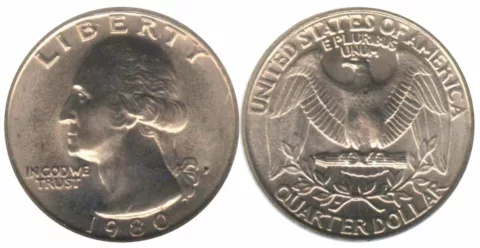 Some 1980 quarters are worth more than $1,300. Do you have one of these U.S. quarters?