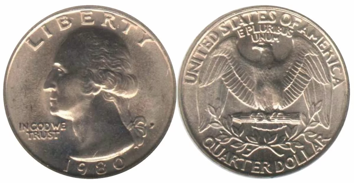 Some 1980 quarters are worth more than $1,300.