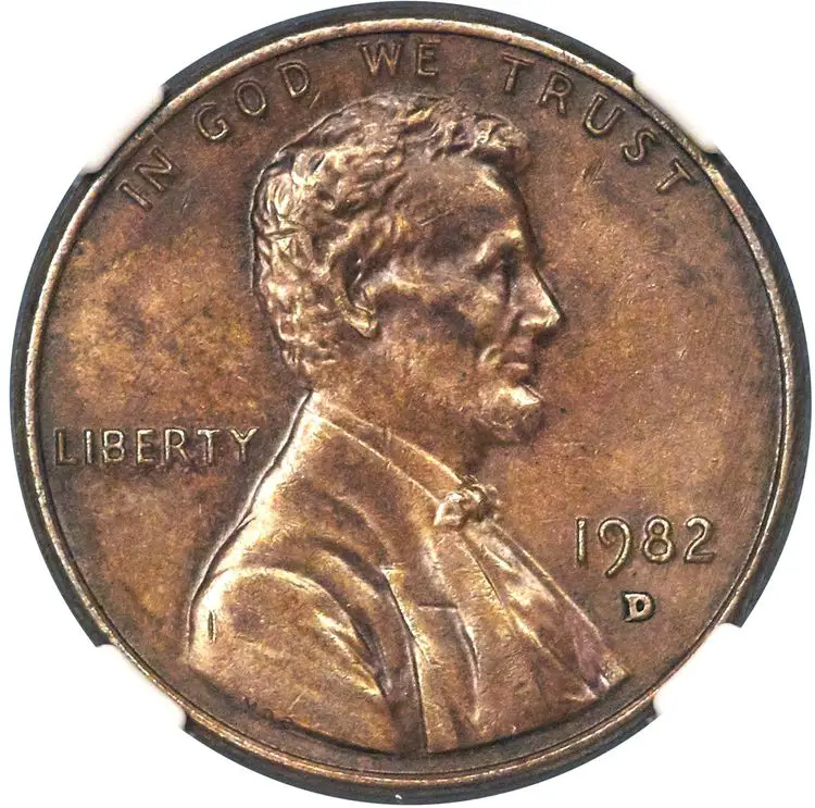 1982-D small date copper penny is worth $10,000+.
