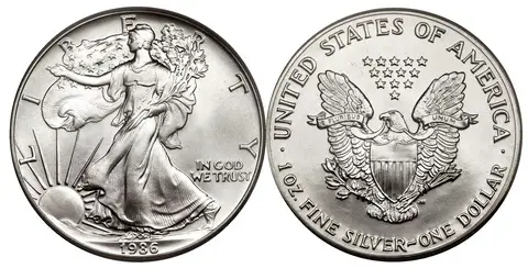 1986 Silver Eagle Value - The 1986 American Silver Eagle coin is worth more than its bullion value alone. Find out how much your 1986 silver eagles are worth here!