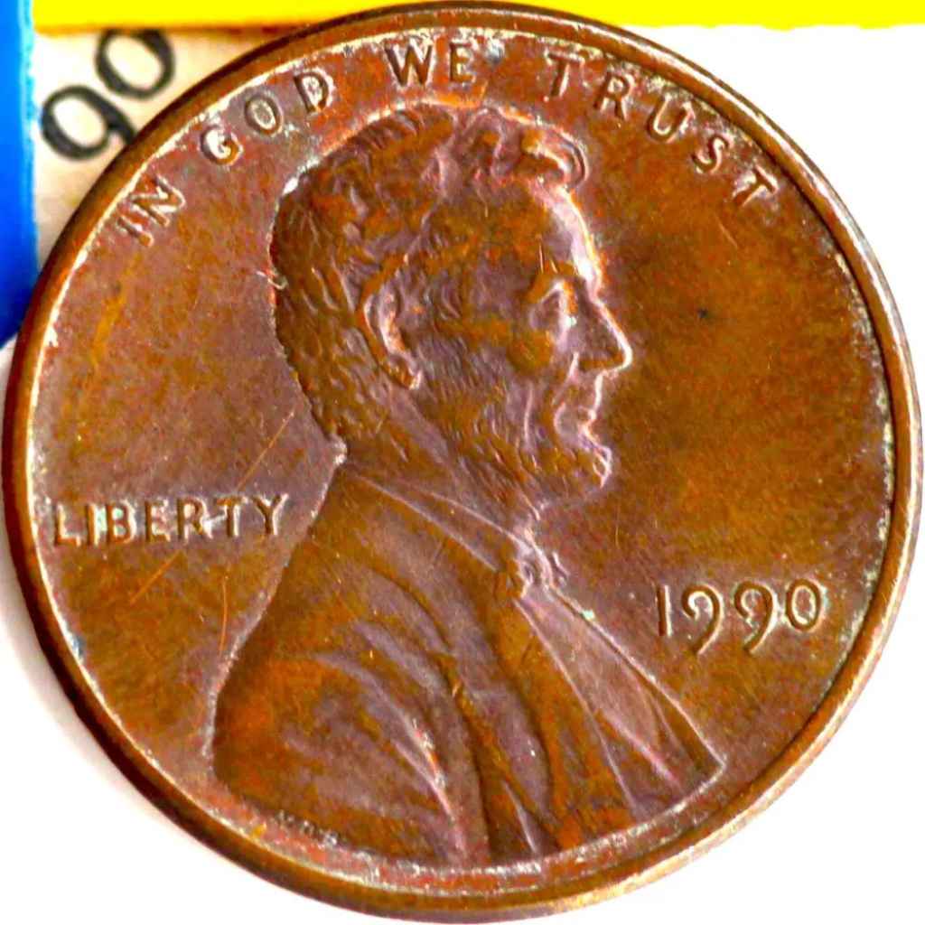 What is the significance of the 1990 S no-mint mark proof penny?
