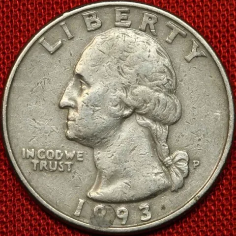 The 1993 quarter has is worth as much as $1,400+.