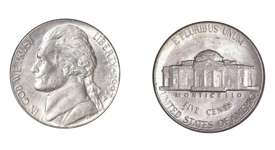 Look for 1997 Jefferson nickels!