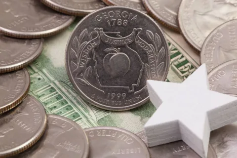 See the value of 1999 Georgia state quarters -- including these 1999 Georgia quarter errors that you can find in pocket change!  