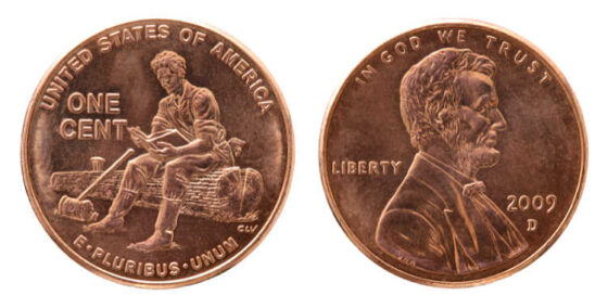 2009 lincoln log cabin penny