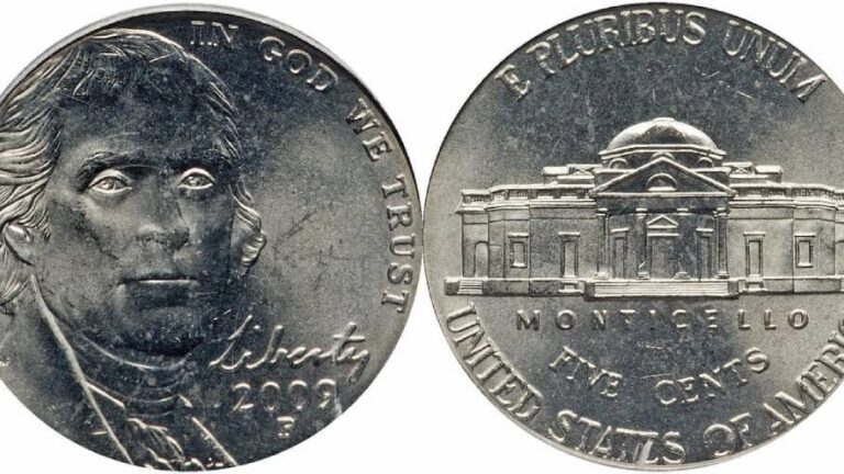 The 2009 nickel is scarce and valuable because fewer than usual were struck. photos courtesy of Heritage Auctions, www.HA.com.