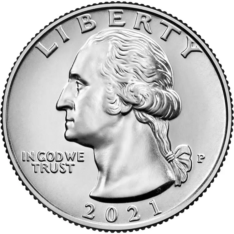 The original Washington portrait as seen on quarters minted from 1932 through 1998 was resurrected for most of 2021 on the Washington Crossing the Delaware quarter. 