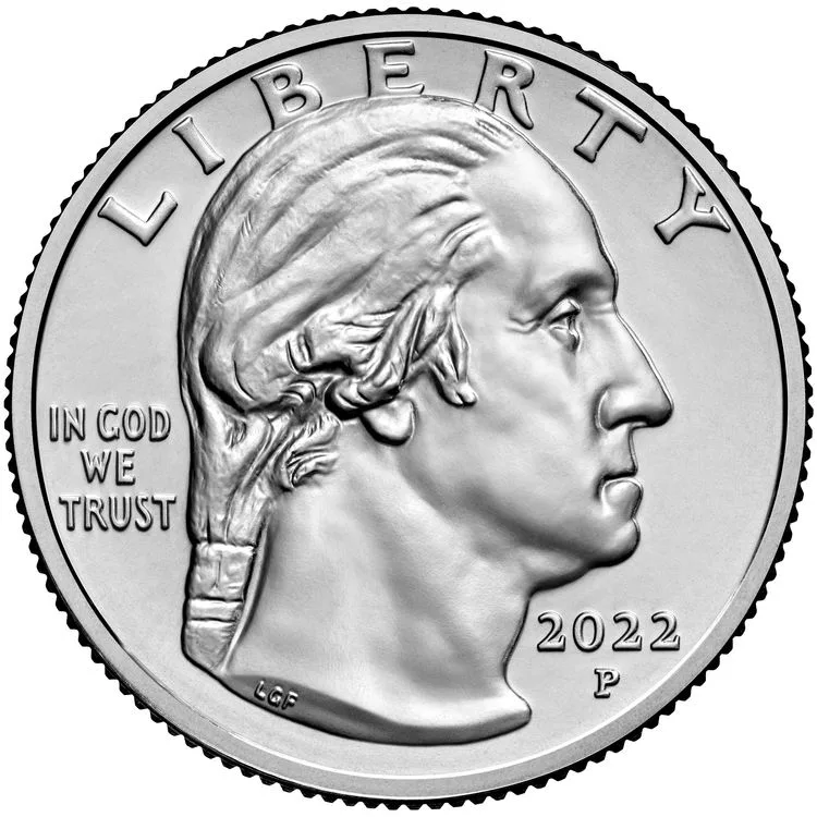 This is the new George Washington obverse which first appeared on the 2022 quarter. 