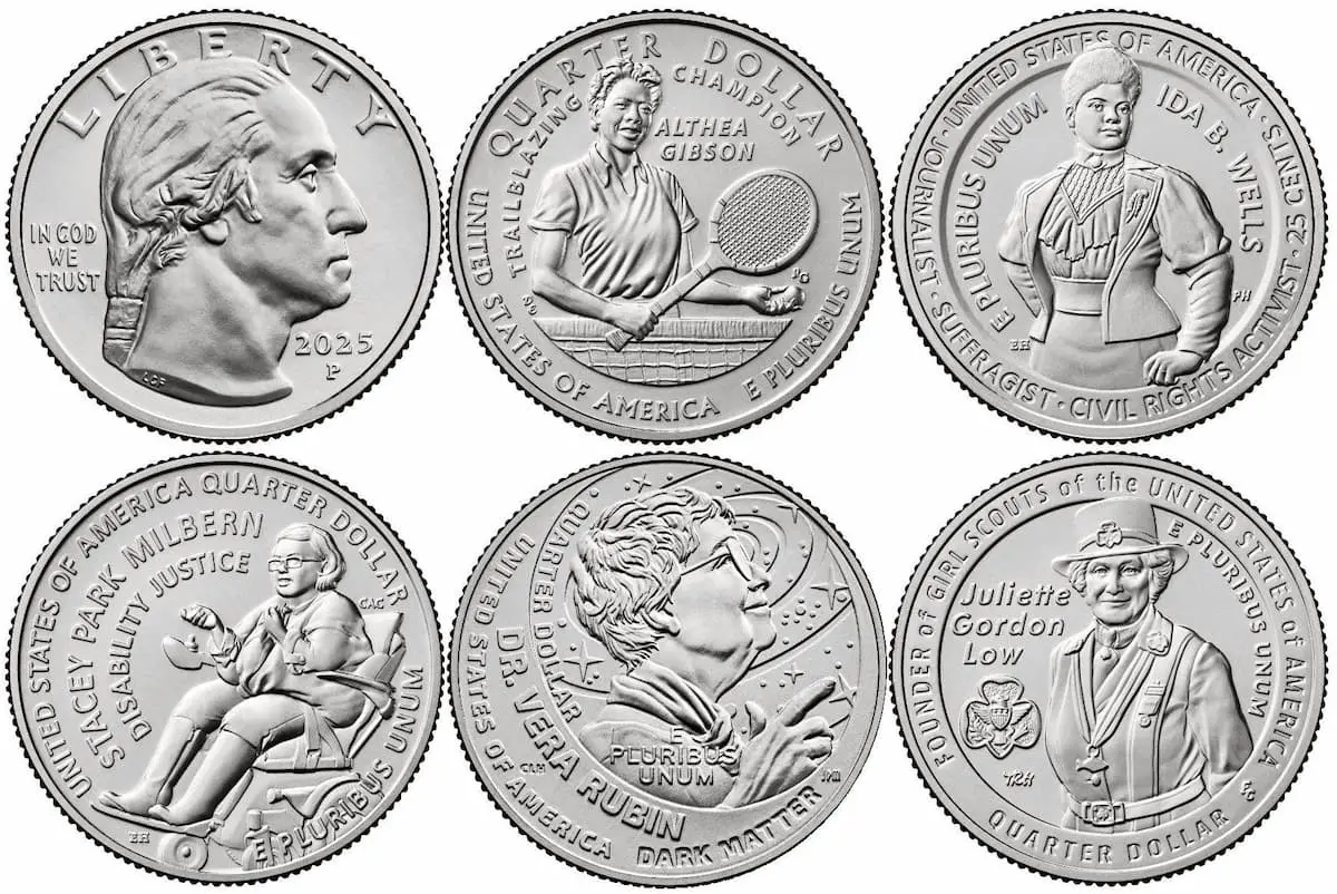 The value of your 2025 quarter depends on if it's a circulated 2025 quarter OR an uncirculated 2025 quarter OR a proof example, error, or variety. Find out how much your 2025 quarters are worth today!