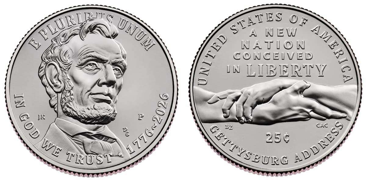 2026 Gettysburg Address semiquincentennial quarter. 