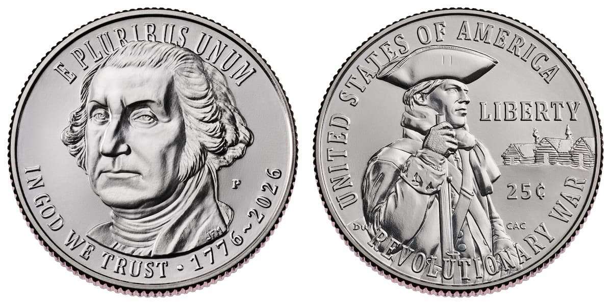 2026 Revolutionary War semiquincentennial quarter. 