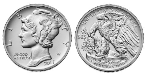 $25 Palladium American Eagle coin
