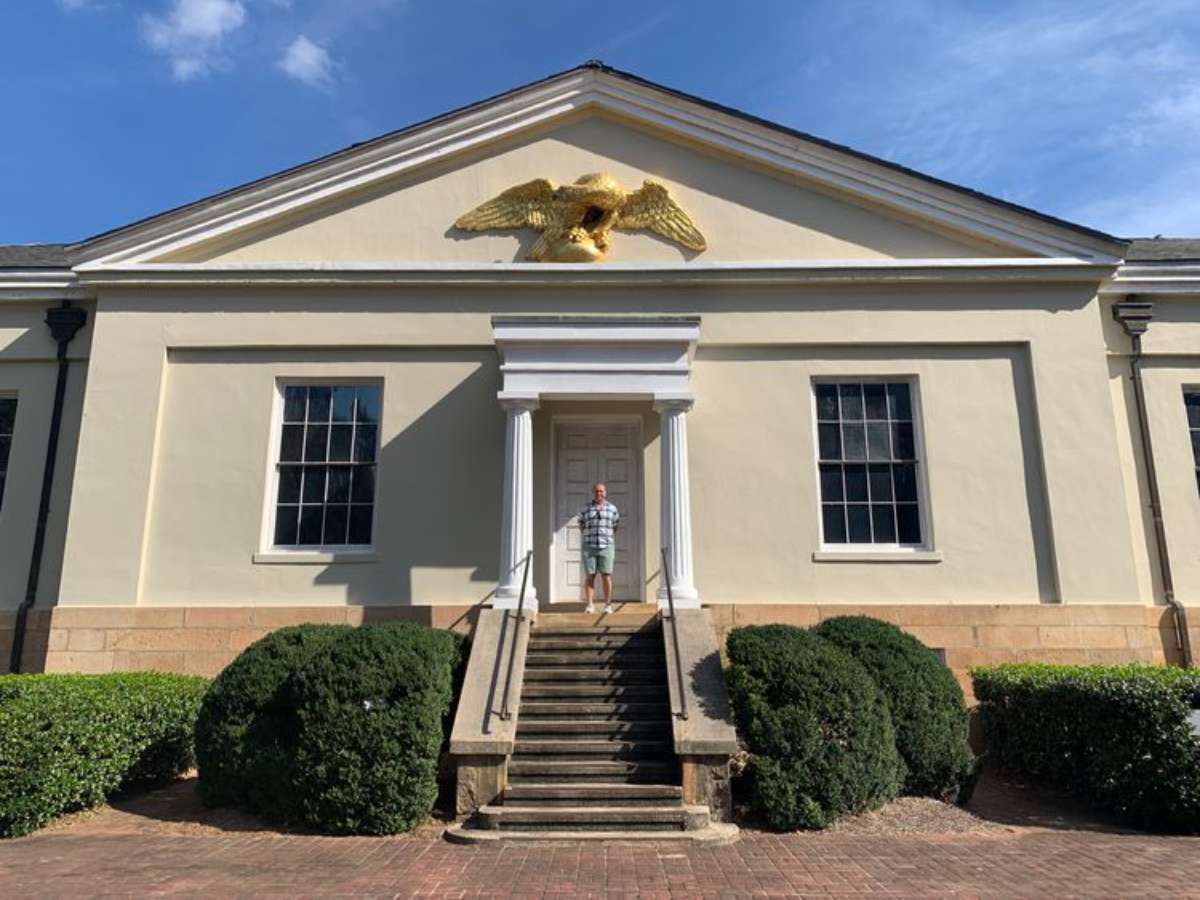 Charlotte-Mint-Me-On-Stairs-750 Yes, you can still visit the Mint Museum in Charlotte, North Carolina today -- where gold coins were minted from 1838 through 1861!
