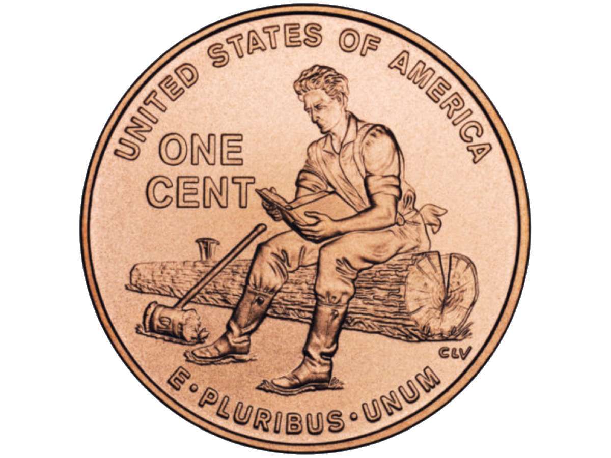 Formative_Years_in_Indiana_Reverse penny designs made in 2009