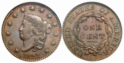Old Liberty Head large cents can be worth hundreds or even thousands of dollars.
