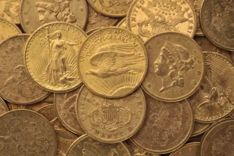 U.S. gold coins. 