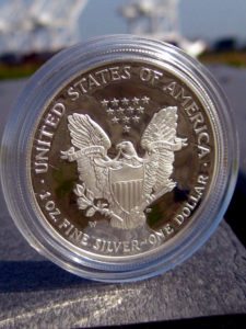Silver eagle coin