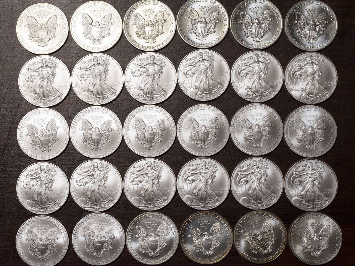 American Silver Eagles are silver dollars that a lot of people like to collect. 