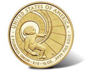 This is the Betty Ford $10 gold coin released as part of the First Spouse coin program - reverse This is the Betty Ford $10 gold coin released as part of the First Spouse coin program - reverse