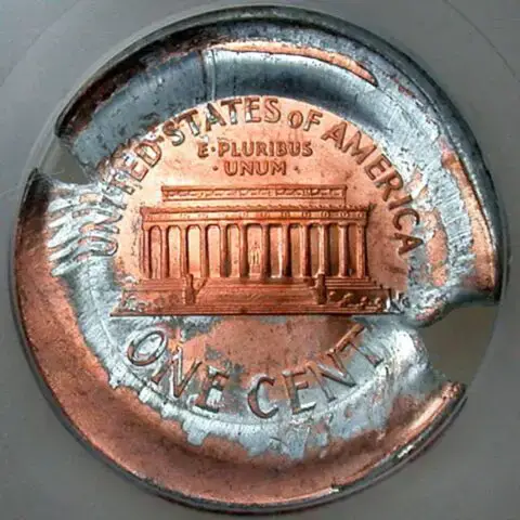 A brockage error coin