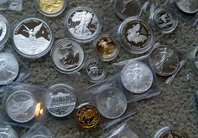 Silver coins, gold coins, and platinum coins are all bullion coins. 