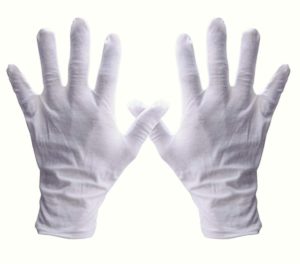 cotton coin gloves