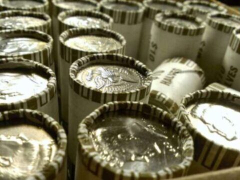 coin-rolls-featured Half dollar coin rolls - bank rolls of half dollars cost $10 apiece and contain 20 coins