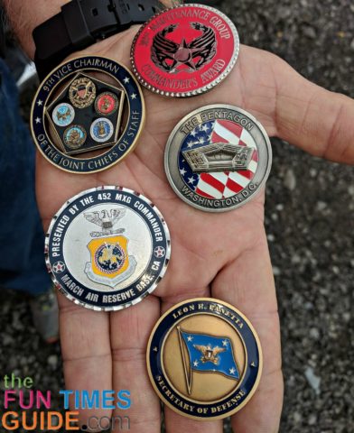 These are 5 of the military Challenge Coins I recently acquired. 