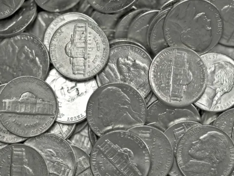 Once pennies became scares, people would shift to collecting nickels in the United States.