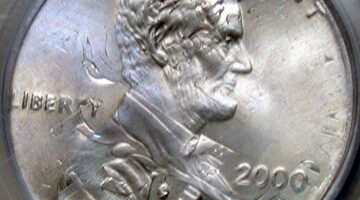 Example of a double denomination coin