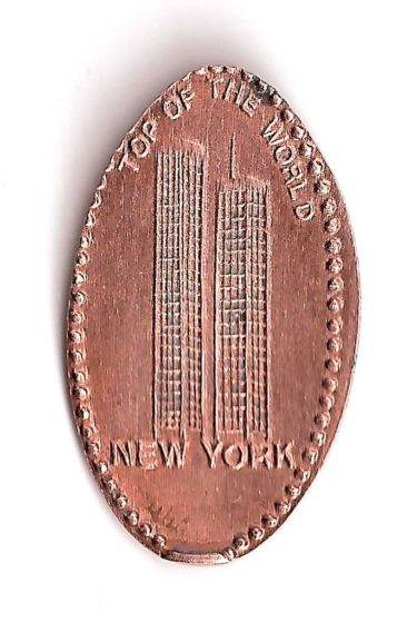 This World Trade Center elongated penny is one example of elongated coins -- which are novelty coins.
